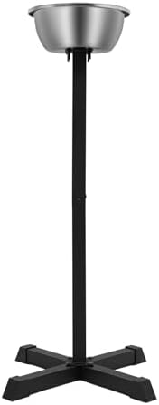 Gym Chalk Holder, Freestanding Portable Stand with Stainless Steel Bowl for Weight Lifting, Climbing, and Gymnastics Accessories