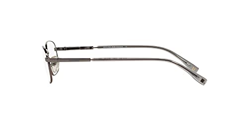 Image of Brooks Brothers Mens BB 363 Oval Prescription Eyewear Frames, Gunmetal /Demo Lens, 50 mm