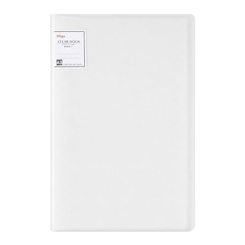 Image of Huacan A3 Art Portfolio Folder - 30 Pocket (60 Pages) Art Portfolio Binder with Handle, Large Capacity Artwork Storage Organizer for 12x16in (White)