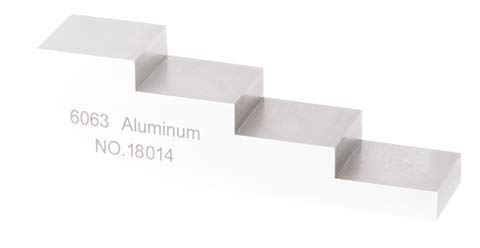 4 Step 3mm 5mm 10mm 15mm Test Calibration Block for Thickness and Linearity in NDT Testing 6063 Aluminum