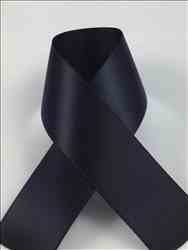 Schiff Ribbons 244-5 7/8-Inch Polyester Single Face Satin Ribbon, 100-Yard, Black