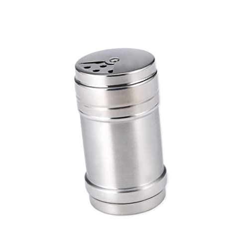 GRIRIW 1 PC Seasoning Can Kitchen Castor Seasoning Container Salt Container Sugar Holder Sieve Shaker Salt Bottles Strainer Container Kitchen Seasoning Pots Infuser Silver