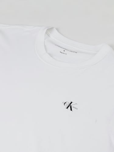 Calvin Klein Herren 2er Pack T-Shirts Kurzarm Monologo aus Baumwolle, Weiß (Bright White/Bright White), XXXL – Ansicht 9