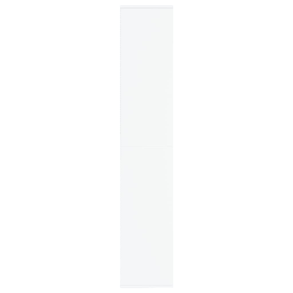 vidaXL Mueble Zapatero Contrachapada Mobiliario Decoración Organización Almacenamiento Productos del Hogar Elegante Práctico Útil Blanco 54x34x183cm