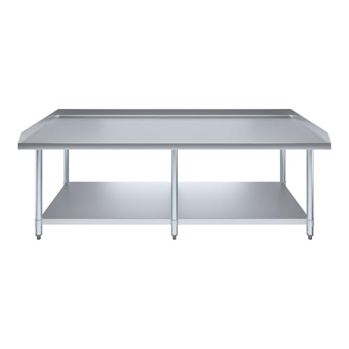 Image of AmGood Stainless Steel Equipment Stand - Heavy Duty, Commercial Grade, with Undershelf, NSF Certified (30 inch Width x 72 inch Length)