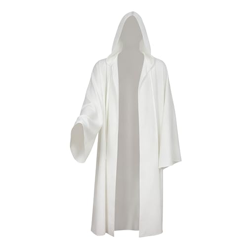 TZIISOA Men Cloak Robe Hooded Cosplay Adult Tunic Long Cape Party Costume(Z3921DWH 3XL)