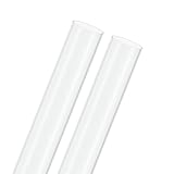 M METERXITY Lot de 2 tubes ronds en plastique transparent, diamètre intérieur 30 mm x 32 mm, tuyaux ronds en polycarbonate rigide résistant aux impacts pour plomberie d'eau/éclairage/aquariums/modèles