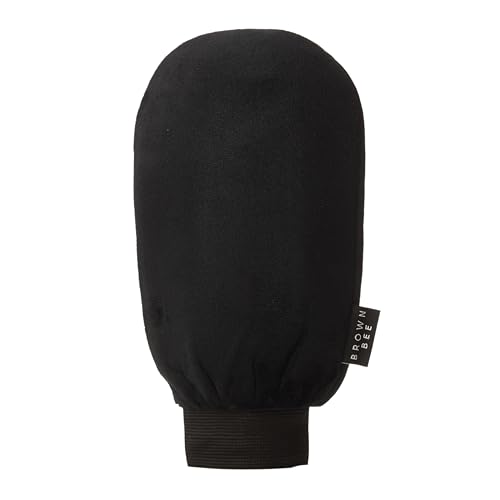 Image of Brown Bee Self Tanning Application Mitt - Reusable Microfiber Mitt for Streak-Free Self Tanner, Even Bronze & Clean Hands