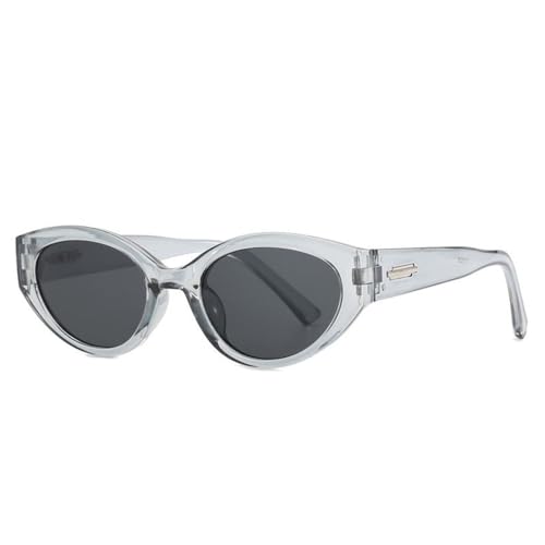 Lunettes de soleil femme œil de chat gris anti-UV400 pour voyage et conduite