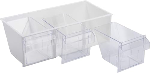 Westmark Schüttengehäuse, Mit drei Schütten, Fassungsvermögen: je 1 l, Kunststoff, Milano, Transparent/Weiß, 76072240 – Ansicht 6