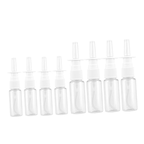LRXIYODE 8 piezas Botellas Transparentes Pulverizador Nasal y Recargables con Tapa Protectora Portátil para Respiración