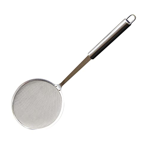 UKCOCO Colador de Inoxidable Cucharón Espumadera Mango Herramienta de Cocina Resistente Colador de Cocina para Utensilio para Filtrar Aceite