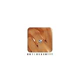 KAERUN Gold Birthstone Rings for Women Non Tarnish Dainty 14K Gold Plated Stackable Rings CZ Emerald Baguette Gemstone Rings for Mother Daughter Birthday Handmade Jewelry Gifts Size 6 7 8 9 10