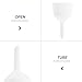 GETAJGHSD Plastic Buchner Funnel with Pp Plastic Filter Paper Holder Laboratory Filtration Funnel for School and Industrial Experiments