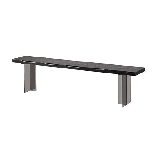 Banc pour cuisine et couloir en bois noir résistant de 80 cm