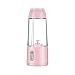 4-liść Blendery elektryczne Sokowirówka Smoothie Blender Cup Portable Mini USB. Ładowanie procesora żywności Gotowanie komplementarne Masher (Color : Pink, Size : 300ml)