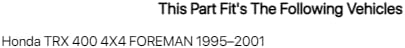 Miniatura 2 de QuadWorks - Funda de asiento de repuesto para quad WKS para ATV TRX400FW FORMAN 95-01 - 30-14095-01