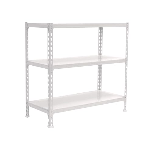 Simon Rack Estanteria Metalica, 3 Baldas Ajustables, 200 Kg De Punto Flexión, 1000x1100x500 Mm, Estantería Almacenaje, Sin Tornillos, Blanco - Simonclick Simon Rack Estanteria Metalica, 3 Baldas Ajustables, 200 Kg De Punto Flexión, 1000x1100x500 Mm, Estantería Almacenaje, Sin Tornillos, Blanco - Simonclick
