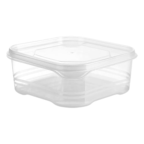 Biniveil Contenedores para Almacenar Fruta - Organizador De Alimentos Transparente | Recipientes Herméticos con Tapa para Alimentos | Para Reuniones Familiares Picnic Cocina Fiesta
