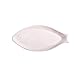 DOITOOL 1 szt. zastawa stołowa ceramiczna talerz w kształcie ryby talerz 40 cm wytłaczany wzór ceramiczne talerze obiadowe