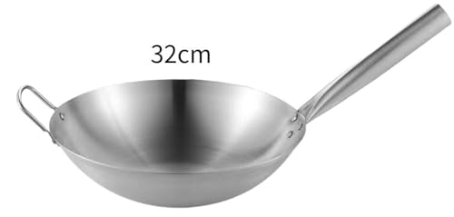 Wok de Hierro Artesanal 30 cm Acero Inoxidable 304 miniatura 7