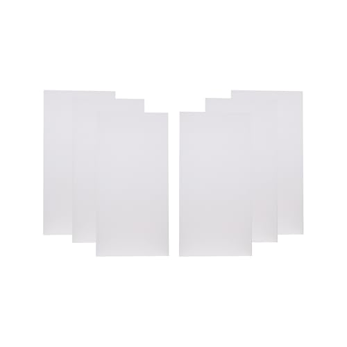 ATS Acoustics Home Office Residential Acoustic Treatment Room Kit Sound Absorbing Acoustic Panel 6 Pack for 50-100 Sq Ft (Snow)