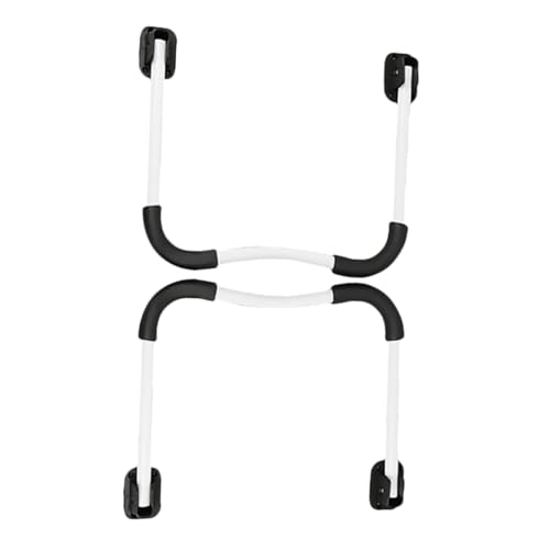 KOMBIUDA 2個 折りたたみ式耐久アイアンテーブル脚 折り畳み可能なベッド用パソコンデスク脚 滑り止め設計で安定した設置 簡単取り付けと省