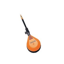 Stihl Rotating Cleaning Brush, Orange, Round, Adjustable Working Angle, 160mm Diameter, For RE 98 - RE 163 Plus