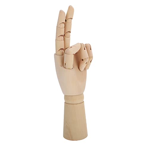KOCKSHION Flexible Fingers Wooden Hand Model Artistic Sketching Tool Human Proportion Decorative for Home and Office