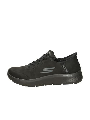Skechers Go Walk Flex Smooth Motion, Sneakers Uomo, Black Textile, 46 EU