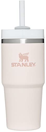 Stanley Quencher H2.0 FlowState Stainless Steel Vacuum Insulated Tumbler with Lid and Straw for Water, Iced Tea or Coffee, Smoothie and More, Rose Quartz, 14 oz