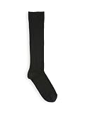 [タビオ] 靴下屋 クツシタヤ キッズ コットンリブハイソックス19～21cm 日本製 ハイソックス クロ