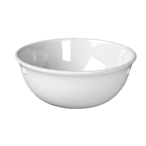 FSE NS314W Nappie Bowl, 11 oz., 4-7/8" Dia., Break-Resistant, Dishwasher Safe, BPA Free, Melamine, NuStone White, NSF, Pack of 12