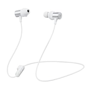 SOUNDPEATS Q40 HD Bezprzewodowe Słuchawki Douszne z Szyjną Opaską, Hi-Res Audio z LDAC, 20H Odtwarzania, IP67 Wodoodporne, Magnetyczne Słuchawki do Sportu, Pracy i Podróży AI Redukcja Szumów Biały