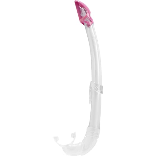 Cressi Mexico Tubo de Snorkel, Unisex-Adult, Transparent/Rosa, Un tamaño