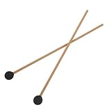 Didiseaon Maillets de Marimba en Laine avec Manche en Plastique Baguettes Souples pour Xyl...