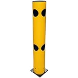 K.57 Eckpfosten Heavy, für Baukasten-Geländersystem, gelb, Höhe:1200mm, Ø200mm