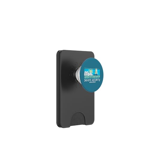Fantastica barca a vela Door County Wisconsin Nautical Sailing PopSockets PopWallet per MagSafe