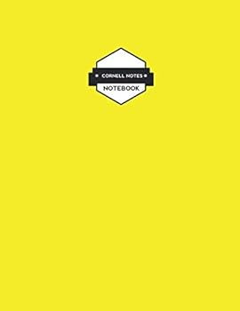 Cornell Notes Notebooks: Yellow Cover, Notes Paper