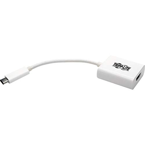 Adaptateur USB-C vers HDMI 4K pour double écran fluide avec convertisseur Tripp Lite blanc