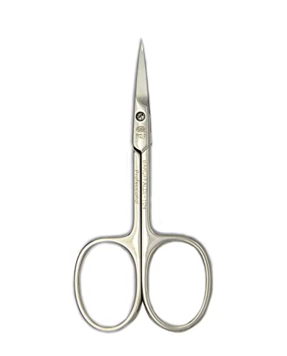 Baruffaldi 104 - Forbici per cuticole - Manicure e Pedicure - con Custodia Protettiva - forbicine per mani e piedi in acciaio - Made in Italy