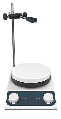 Heating Magnetic Stirrer Lab Magnet Mixer with Speed 200-1500RPM Maximum temperature 260°C Overtemperature Protection 3-Hole Probe Clip