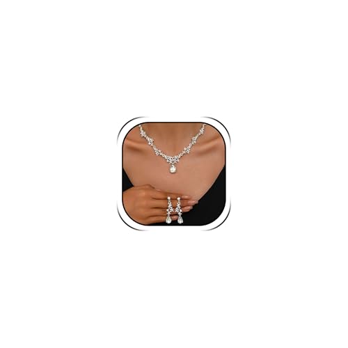 Your Always Charm���C���X�g�[���W���G���[�Z�b�g �����p �V���o�[�t�����[ �L���L���l�b�N���X �C�������O�Z�b�g ������ �v���� �t�H�[�}�� �C�x���g �y�� �R�X�`���[�� �W���G���[ �A�N�Z�T���[ �ԉ� �u���C�h���C�h �p�[�e�B�[ �ߑ�, 