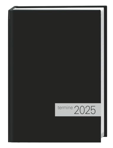 Kalenderbuch schwarz 2025: times&more Kalenderbuch 2025. Schwarzer Terminkalender mit flexiblem Umschlag. Handlicher Wochenplaner. Taschenkalender ... von Terminen. (times&more Kalender Heye)