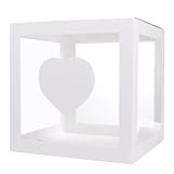 HYTROVE Transparente Ballonbox für Partydeko und Geburtstagsfeier Wiederverwendbar aus Hartfaser und Pvc Einfache Anwendung für Ktv Dekoration und Weihnachtsfeiern