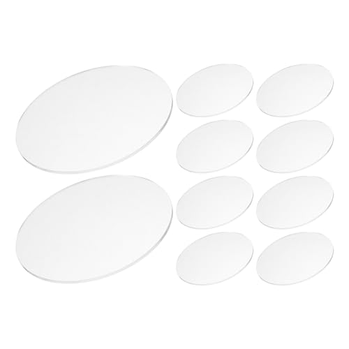 Veemoon Cubierta de Pantalla Acrílica Transparente para Foco de 10 Cm (4 Pulgadas) 10 Piezas, Resistente a Altas Temperaturas, para Iluminación Interior y Exterior, Accesorio