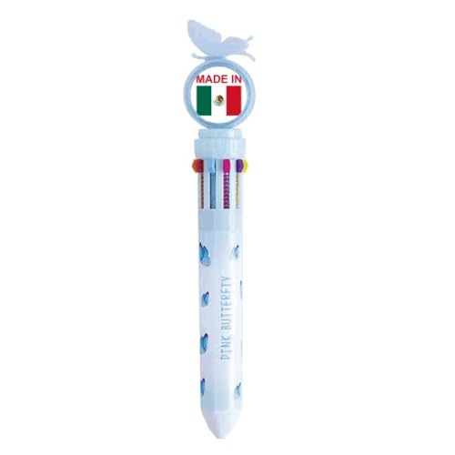 Stylo à bille rétractable multicolore Mexico Country Love no/no pour écrire