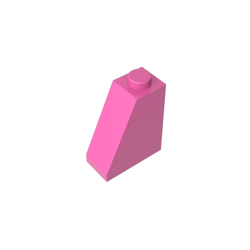 Gobricks 60481 Slope Brick 2x1x2 65° Sloped Brick 50 Pieces GDS-618 Compatible with Lego Building Blocks Color:Dark Pink — image 1