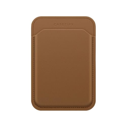[CASETiFY] Snappy™ BioVeg Tumbled ウォレット [MagSafe 対応] - タン