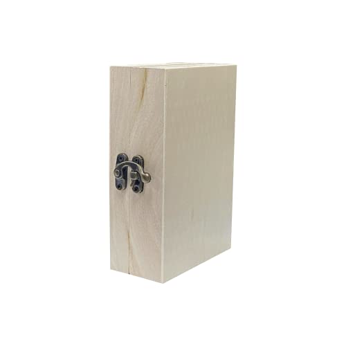 8 Pack 6 X 4 X 2 Inch Unfinished Wooden Box For Crafts Small Keepsake Box Treasure Chest Wood Jewelry Box